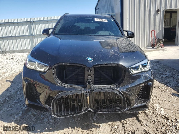 2021 BMW X5 M with VIN 5YMJU0C09M9F22271, listed as a Copart auction lot 52920244 with 28,412 mi miles. Bid and sale history available at carsss.com. Image 5.