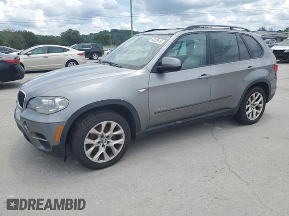 2012 BMW X5 35i with VIN 5UXZV4C59CL991689, listed as a Copart auction lot 64022615 with 208,620 mi miles and Salvage title. Bid and sale history available at DreamBid. Image 1.