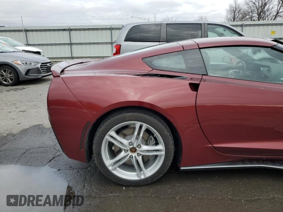 2016 Chevrolet Corvette 1LT with VIN 1G1YA2D78G5116815, listed as a Copart auction lot 47395335 with 18,278 mi miles and Salvage Title. Bid and sale history available at carsss.com. Image 10.