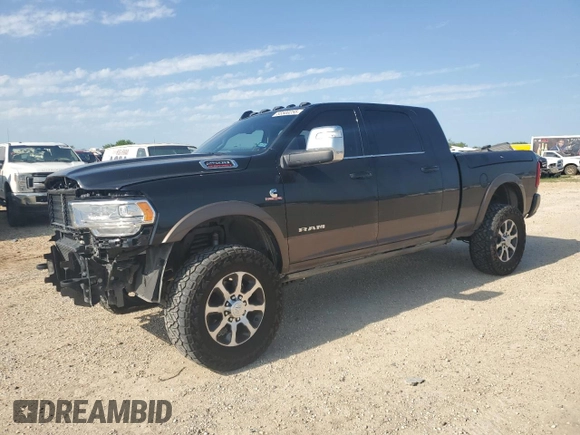 2024 Ram 2500 Longhorn with VIN 3C6UR5PLXRG187056, listed as a Copart auction lot 55500255 with 29,198 mi miles and Salvage title. Bid and sale history available at DreamBid. Image 1.