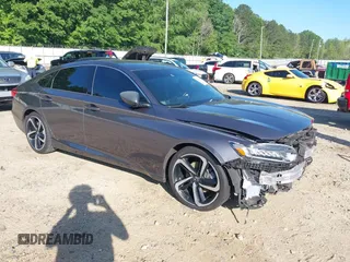 2019 Honda Accord Sport with VIN 1HGCV1F35KA064216, listed as a IAAI auction lot 42186703 with 127,865 mi miles and . Bid and sale history available at DreamBid. Image 1.
