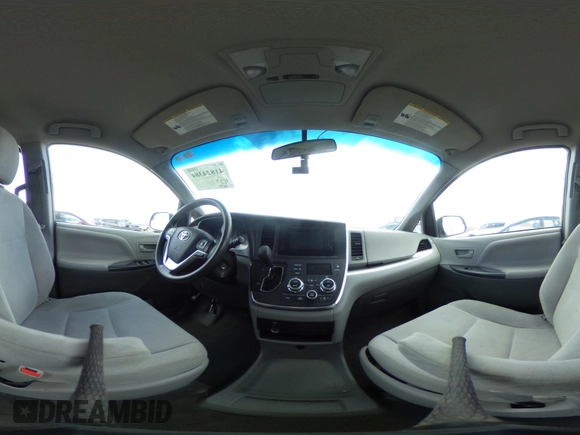 2017 Toyota Sienna L with VIN 5TDZZ3DC3HS828040, listed as a IAAI auction lot 41824384 with 76,159 mi miles. Bid and sale history available at carsss.com. Image 19.
