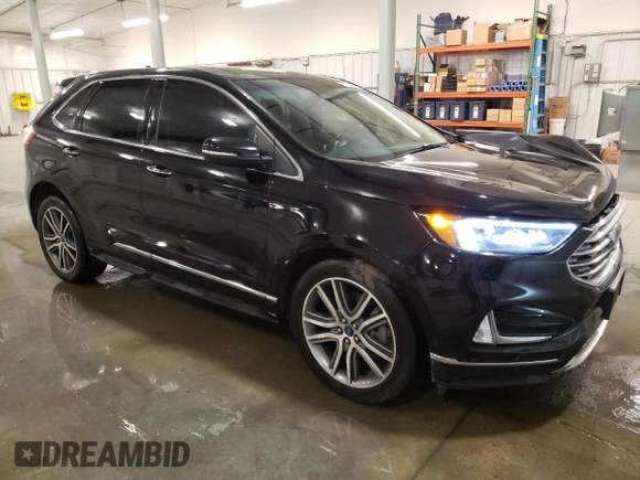 2019 Ford Edge Titanium with VIN 2FMPK4K95KBC20405, listed as a Copart auction lot 50784865 with 63,145 mi miles and Salvage Title. Bid and sale history available at carsss.com. Image 4.