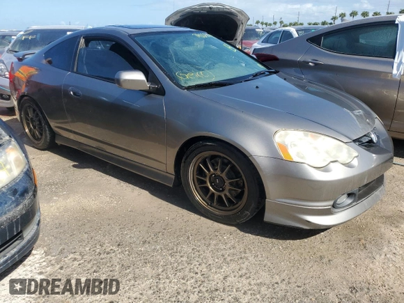 2002 Acura RSX Type S with VIN JH4DC53052C026529, listed as a Copart auction lot 76196964 with 0 mi miles and Salvage Title. Bid and sale history available at carsss.com. Image 4.