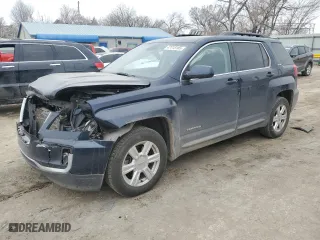 2016 GMC Terrain SLE with VIN 2GKALNEK6G6314826, listed as a Copart auction lot 47318165 with 124,745 mi miles and Salvage Title. Bid and sale history available at carsss.com. Image 1.
