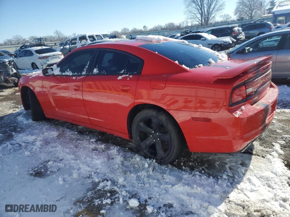 2014 Dodge Charger SXT with VIN 2C3CDXHG2EH364214, listed as a Copart auction lot 41667165 with 123,619 mi miles and Salvage Title. Bid and sale history available at carsss.com. Image 2.