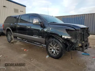 2017 Nissan Titan XD SL with VIN 1N6BA1F43HN515415, listed as a Copart auction lot 83384414 with 142,103 mi miles and Clean Title. Bid and sale history available at carsss.com. Image 4.