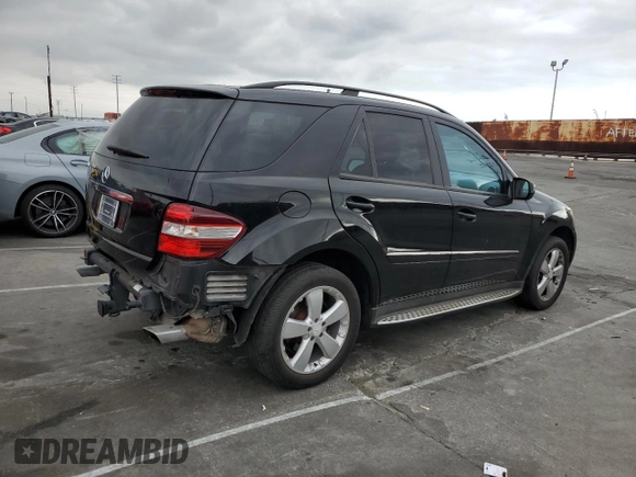 2009 Mercedes-Benz M 3.5L with VIN 4JGBB56E89A524440, listed as a Copart auction lot 43082805 with 185,084 mi miles and Salvage Title. Bid and sale history available at carsss.com. Image 3.
