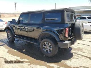 2022 Ford Bronco with VIN 1FMDE5BH7NLB14159, listed as a Copart auction lot 54911305 with 20,539 mi miles and Salvage title. Bid and sale history available at DreamBid. Image 2.