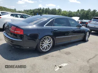 2010 Audi A8 with VIN WAURVAFA2AN007502, listed as a Copart auction lot 61910265 with Not provided miles and Clean title. Bid and sale history available at DreamBid. Image 3.