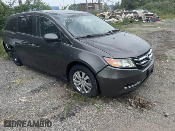 2014 Honda Odyssey EX z VIN 5FNRL5H43EB110147, wystawiony jako IAAI lot #42447601 z przebiegiem Nie podano mil oraz . Historia ofert i sprzedaży dostępna na DreamBid. Obrazek 1.