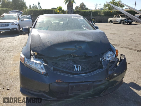 2012 Honda Civic Cpe LX with VIN 2HGFG3B59CH519341, listed as a Copart auction lot 73415724 with 80,910 mi miles and Salvage Title. Bid and sale history available at carsss.com. Image 5.