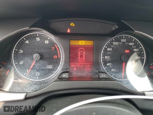 2012 Audi A4 Premium with VIN WAUAFAFL9CN019838, listed as a Copart auction lot 60130425 with 140,416 mi miles and Salvage title. Bid and sale history available at DreamBid. Image 9.