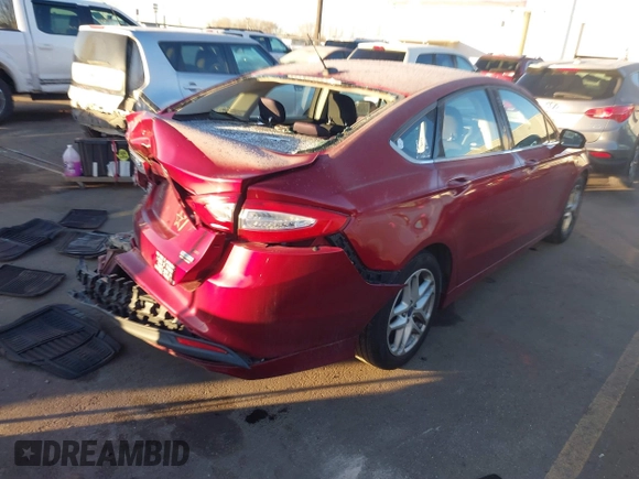 2014 Ford Fusion SE with VIN 3FA6P0HD9ER211403, listed as a IAAI auction lot 41216537 with 120,519 mi miles. Bid and sale history available at carsss.com. Image 4.