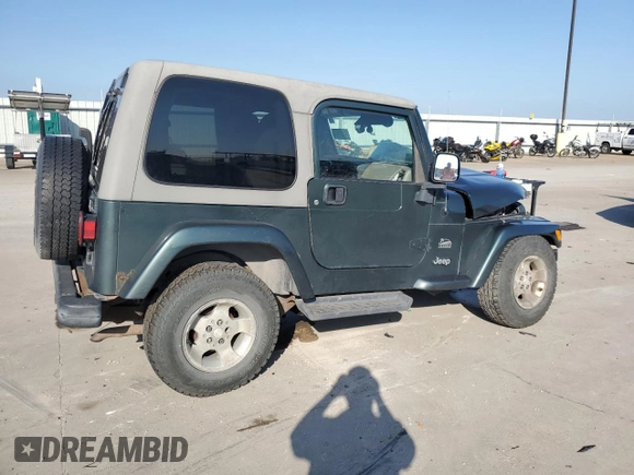 2003 Jeep Wrangler Sahara with VIN 1J4FA59S93P376775, listed as a Copart auction lot 53979415 with 93,995 mi miles and Salvage title. Bid and sale history available at DreamBid. Image 3.