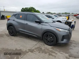 2024 Nissan Kicks SR with VIN 3N1CP5DV8RL471439, listed as a Copart auction lot 51824445 with 49,879 mi miles and Salvage Title. Bid and sale history available at DreamBid. Image 4.