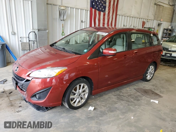 2015 Mazda 5 Touring with VIN JM1CW2CL7F0191213, listed as a Copart auction lot 53338175 with 104,255 mi miles and Non Repairable. Bid and sale history available at carsss.com. Image 1.
