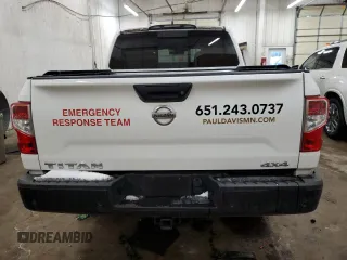 2022 Nissan Titan S with VIN 1N6AA1EC5NN107160, listed as a Copart auction lot 86115424 with 42,140 mi miles and Salvage title. Bid and sale history available at DreamBid. Image 6.
