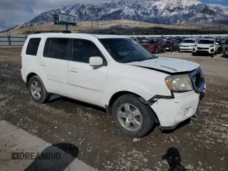 2011 Honda Pilot EX-L with VIN 5FNYF3H74BB031356, listed as a Copart auction lot 49798525 with 318,151 mi miles and Salvage Title. Bid and sale history available at carsss.com. Image 4.