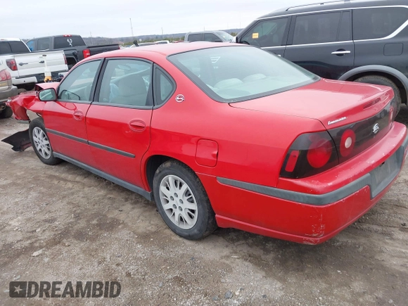 2004 Chevrolet Impala with VIN 2G1WF52E549358374, listed as a IAAI auction lot 41500552 with 208,865 mi miles. Bid and sale history available at carsss.com. Image 3.