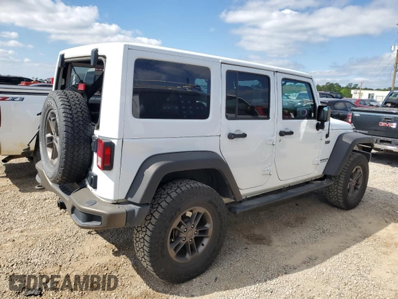 2016 Jeep Wrangler Unlimited Sahara with VIN 1C4BJWEG1GL328101, listed as a Copart auction lot 52754865 with 65,106 mi miles and Salvage title. Bid and sale history available at DreamBid. Image 3.
