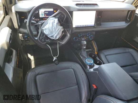 2022 Ford Bronco with VIN 1FMEE5DH1NLB90221, listed as a Copart auction lot 50436115 with 22,843 mi miles and Salvage title. Bid and sale history available at DreamBid. Image 8.