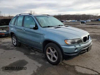 2003 BMW X5 3.0i with VIN 5UXFA53573LV74706, listed as a Copart auction lot 82641044 with 141,589 mi miles and Salvage Title. Bid and sale history available at carsss.com. Image 4.