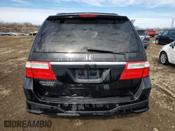 2006 Honda Odyssey TOURING with VIN 5FNRL38876B069580, listed as a Copart auction lot 47359635 with 206,372 mi miles and Salvage Title. Bid and sale history available at carsss.com. Image 6.