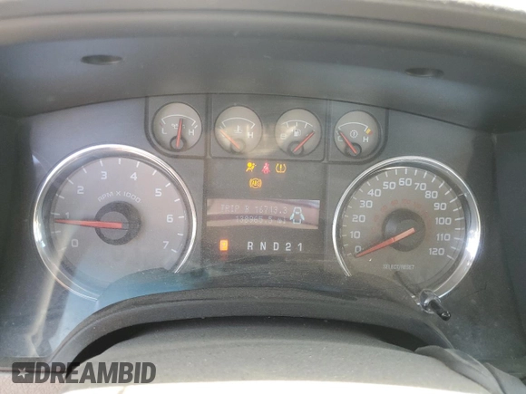 2009 Ford F-150 XL with VIN 1FTRF12W19KB98117, listed as a Copart auction lot 57605325 with 138,965 mi miles and Salvage title. Bid and sale history available at DreamBid. Image 9.
