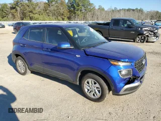 2024 Hyundai Venue SE with VIN KMHRB8A33RU332539, listed as a Copart auction lot 87899845 with 7,517 mi miles and Salvage Title. Bid and sale history available at DreamBid. Image 4.