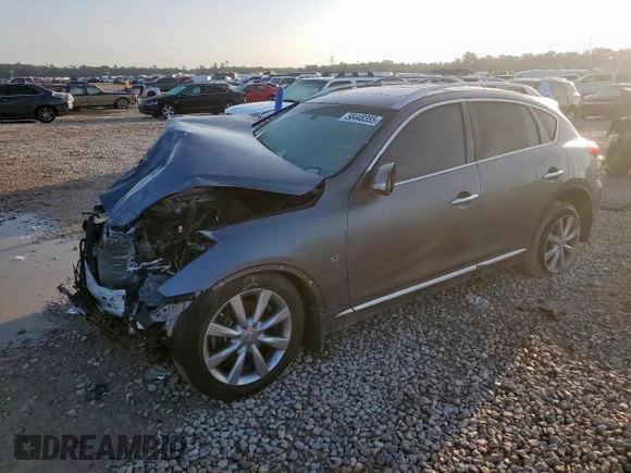 2017 Infiniti QX50 with VIN JN1BJ0RP7HM388535, listed as a Copart auction lot 58448355 with 44,050 mi miles and Salvage title. Bid and sale history available at DreamBid. Image 1.