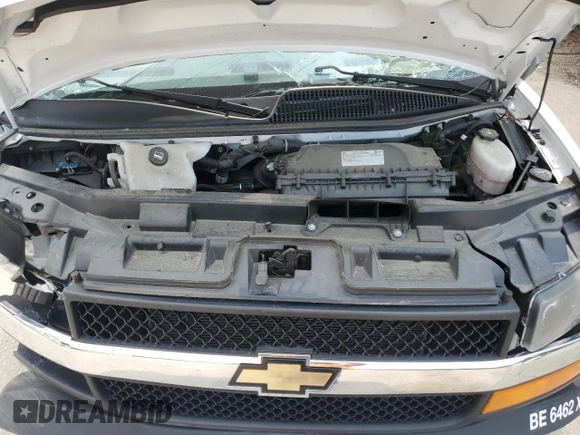 2023 Chevrolet Express Cargo with VIN 1GCWGAFP3P1127328, listed as a Copart auction lot 59623345 with Not provided miles and Salvage title. Bid and sale history available at DreamBid. Image 12.