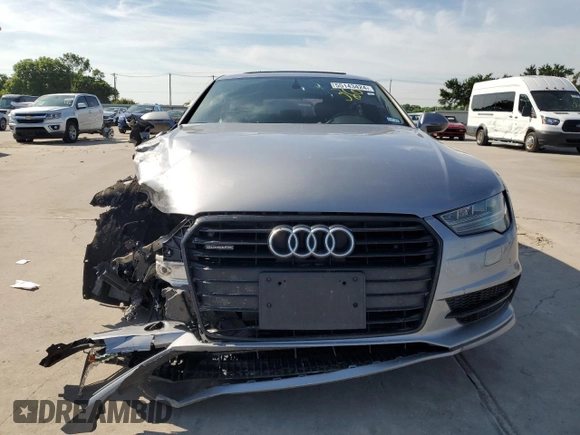 2017 Audi A7 Premium Plus with VIN WAUW2AFC6HN039280, listed as a Copart auction lot 55143424 with Not Provided miles and Salvage Title. Bid and sale history available at carsss.com. Image 5.