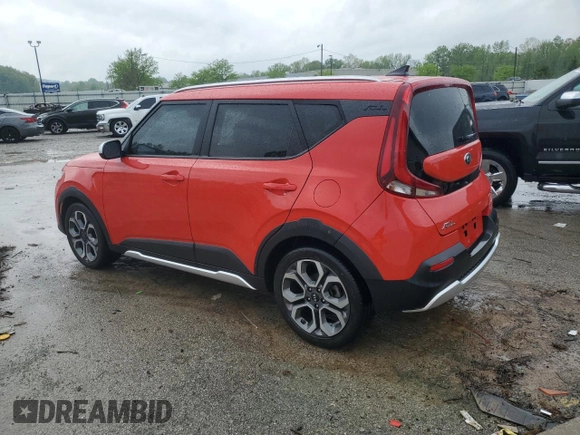 2021 Kia Soul S with VIN KNDJ23AU2M7142171, listed as a Copart auction lot 54244195 with 22,803 mi miles and Salvage Title. Bid and sale history available at DreamBid. Image 2.