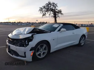 2019 Chevrolet Camaro 1LT with VIN 1G1FB3DXXK0127668, listed as a IAAI auction lot 41226259 with 132,555 mi miles. Bid and sale history available at carsss.com. Image 2.