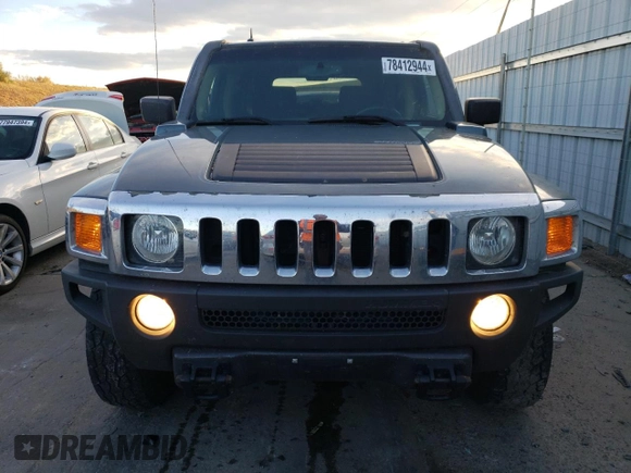 2007 Hummer H3 SUV with VIN 5GTDN13E078227404, listed as a Copart auction lot 78412944 with 155,757 mi miles and Clean Title. Bid and sale history available at carsss.com. Image 5.