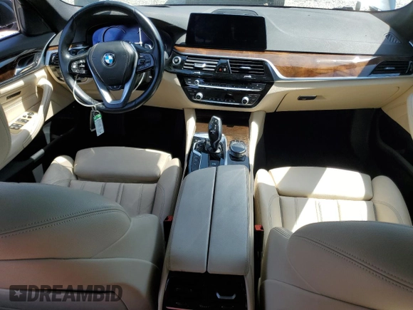 2018 BMW 5 Series 530e with VIN WBAJA9C5XJB033443, listed as a Copart auction lot 54876635 with Not provided miles and Salvage title. Bid and sale history available at DreamBid. Image 8.