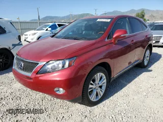 2010 Lexus RX 450h with VIN JTJZB1BA1A2002890, listed as a Copart auction lot 59121125 with 106,880 mi miles and Salvage title. Bid and sale history available at DreamBid. Image 1.