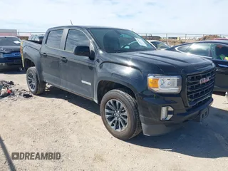 2021 GMC Canyon 2WD Elevation with VIN 1GTG5CEN8M1210433, listed as a IAAI auction lot 41787940 with 77,581 mi miles. Bid and sale history available at carsss.com. Image 1.