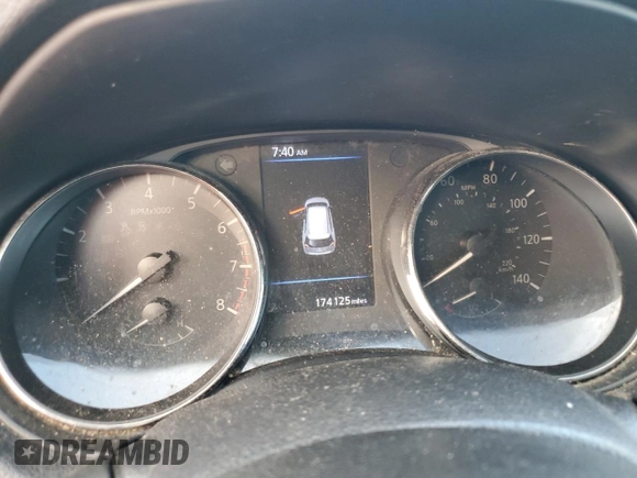 2019 Nissan Rogue SV with VIN KNMAT2MT2KP551634, listed as a Copart auction lot 61860255 with 174,125 mi miles and Salvage title. Bid and sale history available at DreamBid. Image 9.