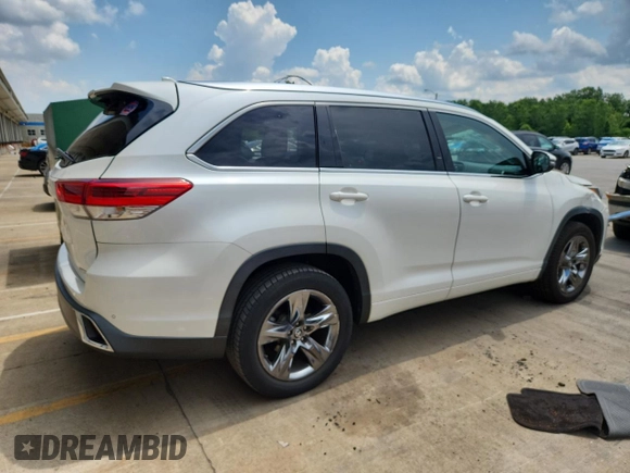 2017 Toyota Highlander Limited with VIN 5TDYZRFH1HS227670, listed as a Copart auction lot 62749185 with 90,602 mi miles and Salvage title. Bid and sale history available at DreamBid. Image 3.