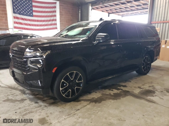 2023 Chevrolet Suburban RST with VIN 1GNSCEKD0PR190408, listed as a Copart auction lot 47892105 with 73,200 mi miles and Salvage Title. Bid and sale history available at carsss.com. Image 1.