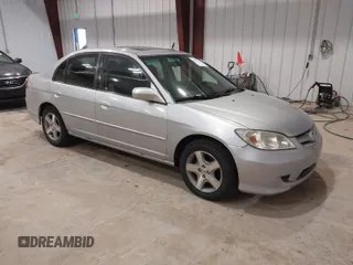 2005 Honda Civic EX with VIN 2HGES26755H520392, listed as a IAAI auction lot 41959716 with 221,275 mi miles and . Bid and sale history available at carsss.com. Image 1.