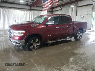 2022 Ram 1500 Laramie with VIN 1C6SRFJTXNN300432, listed as a Copart auction lot 61586535 with 66,832 mi miles and Salvage title. Bid and sale history available at DreamBid. Image 1.