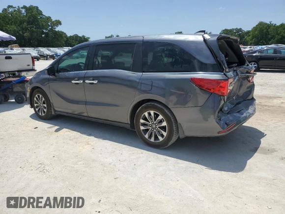 2023 Honda Odyssey EX-L z VIN 5FNRL6H67PB059729, wystawiony jako Copart lot #54408105 z przebiegiem 67 998 mil mil oraz Szkoda całkowita • Salvage title. Historia ofert i sprzedaży dostępna na DreamBid. Obrazek 2.