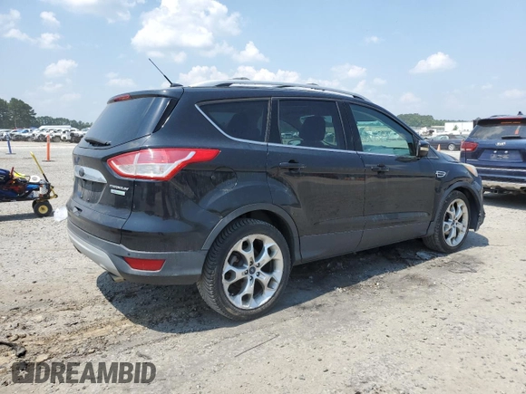 2015 Ford Escape Titanium with VIN 1FMCU0JX7FUA87129, listed as a Copart auction lot 61846965 with 160,044 mi miles and Salvage title. Bid and sale history available at DreamBid. Image 3.