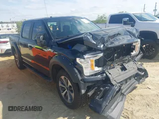 2019 Ford F-150 XL with VIN 1FTEW1C51KFB59272, listed as a IAAI auction lot 41620215 with 132,134 mi miles and . Bid and sale history available at carsss.com. Image 1.