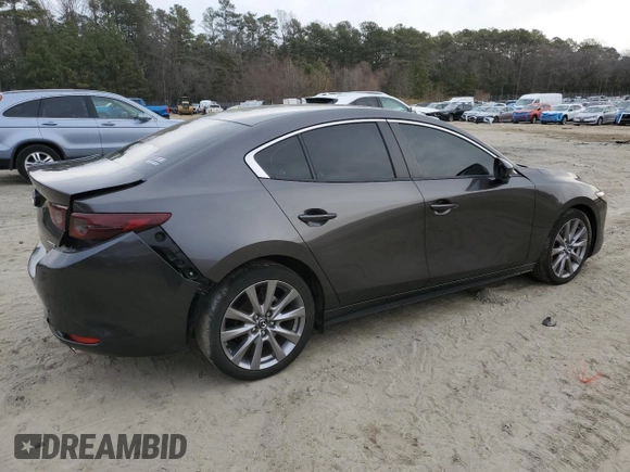 2021 Mazda 3 Preferred with VIN 3MZBPBCM6MM208530, listed as a Copart auction lot 46861595 with 37,599 mi miles and Salvage Title. Bid and sale history available at DreamBid. Image 3.