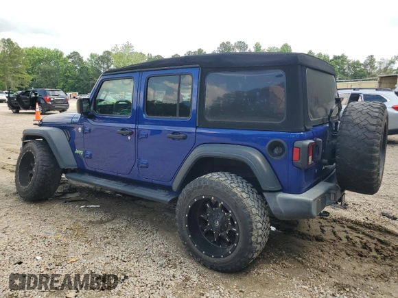 2018 Jeep Wrangler Unlimited Sport S with VIN 1C4HJXDG9JW290429, listed as a Copart auction lot 57270815 with 85,594 mi miles and Salvage title. Bid and sale history available at DreamBid. Image 2.