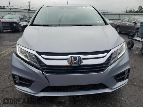 2019 Honda Odyssey EX with VIN 5FNRL6H59KB022682, listed as a Copart auction lot 58787265 with 54,803 mi miles and Salvage title. Bid and sale history available at DreamBid. Image 5.